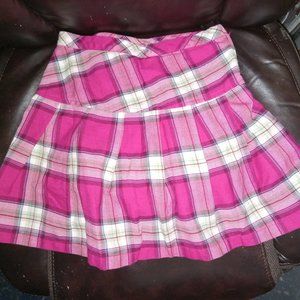 3/$12  Girl Connection Pink Plaid Skirt or Skort